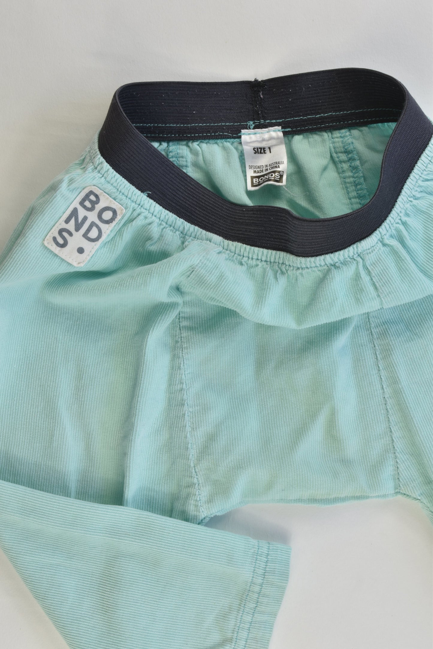 Bonds Size 1 Soft Lightweight Baggy Cord Pants