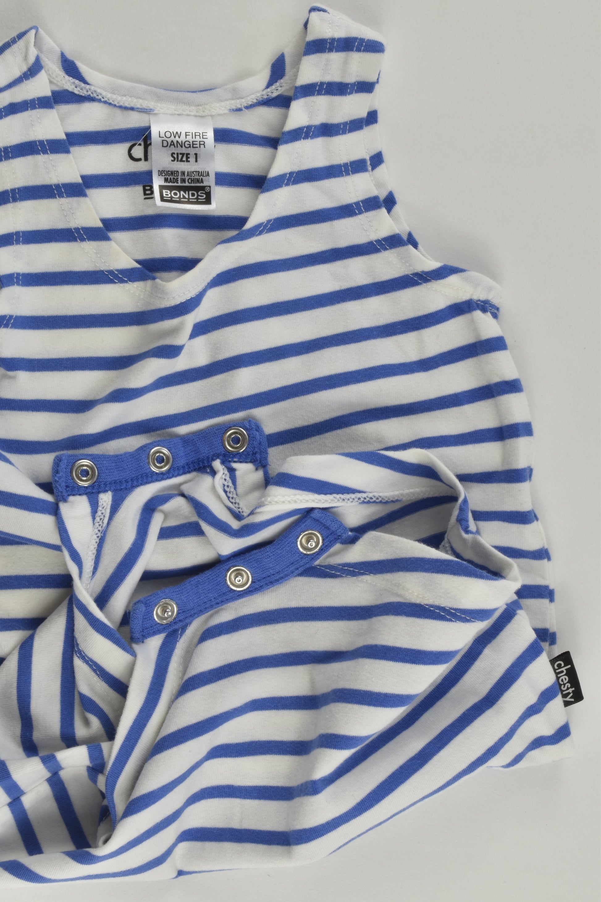 Bonds Size 1 Striped Chesty Suit
