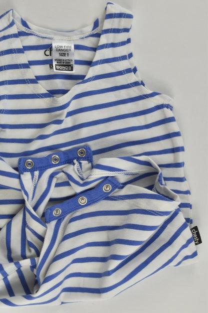 Bonds Size 1 Striped Chesty Suit