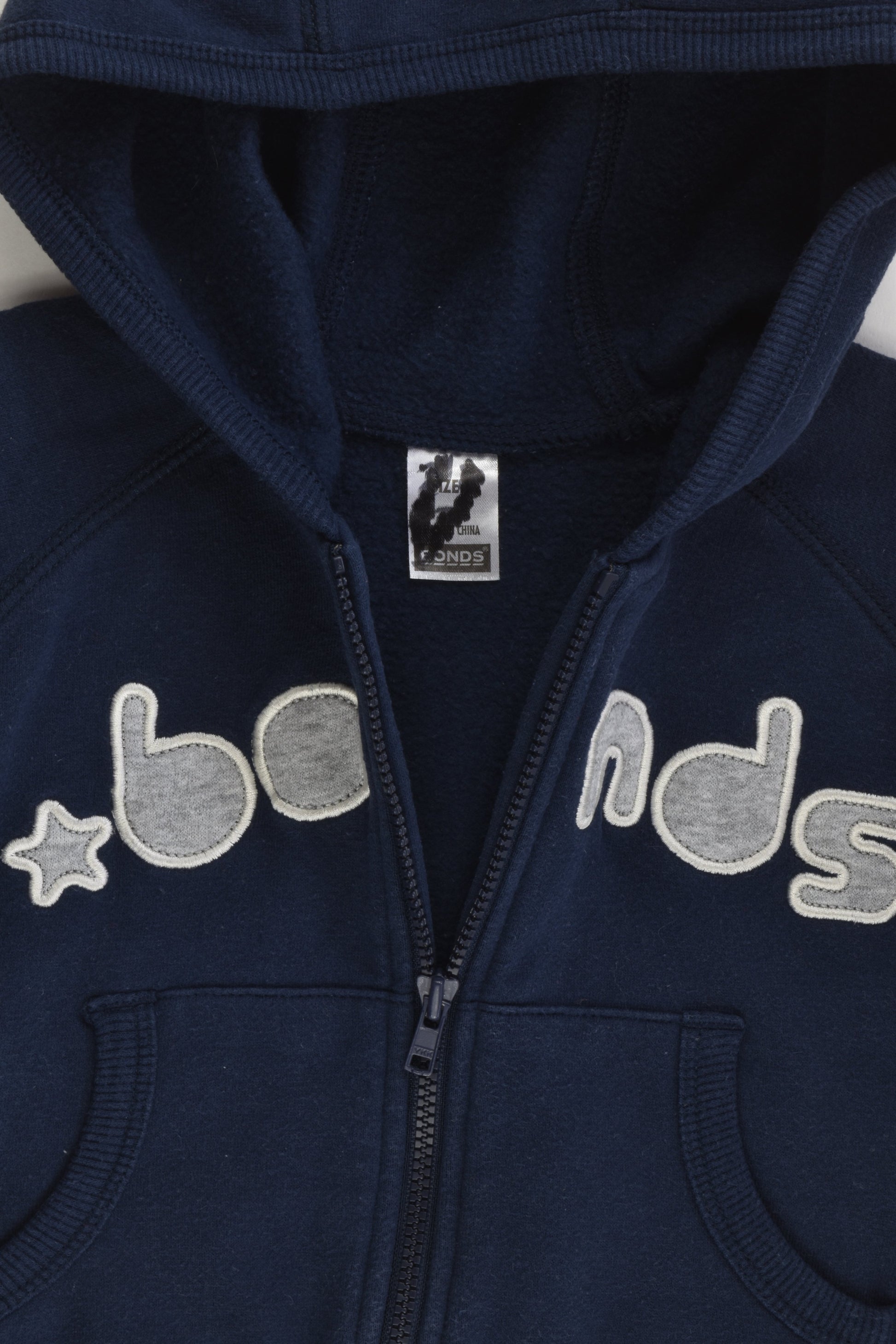 Bonds Size 1 Zip Hooded Jumper