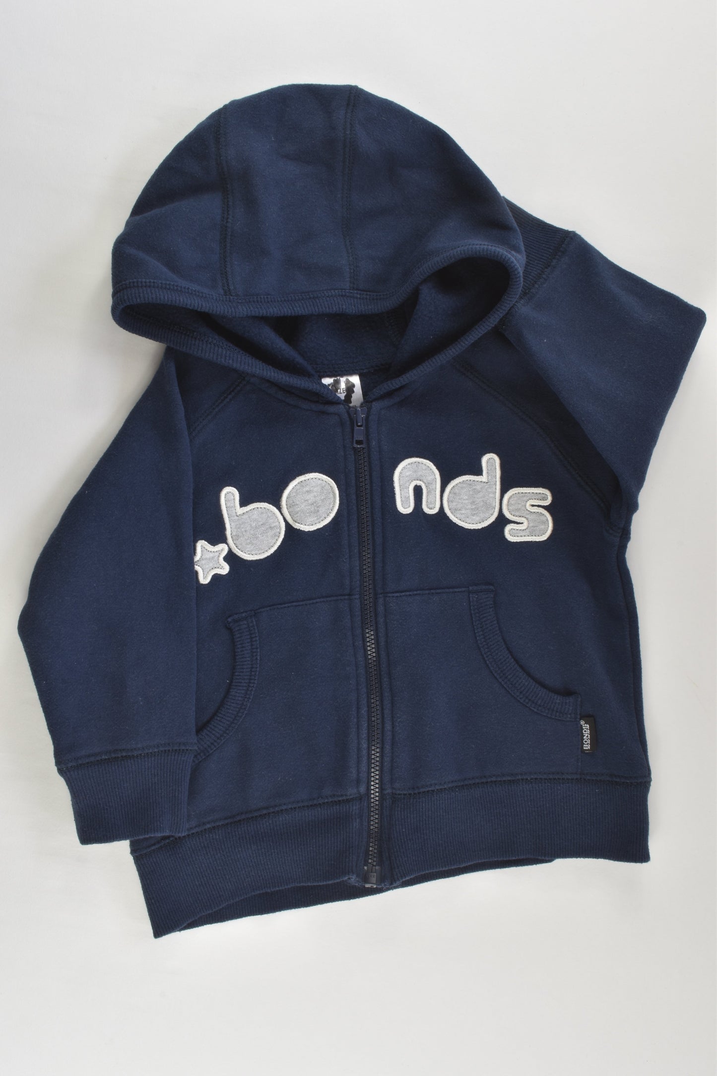 Bonds Size 1 Zip Hooded Jumper