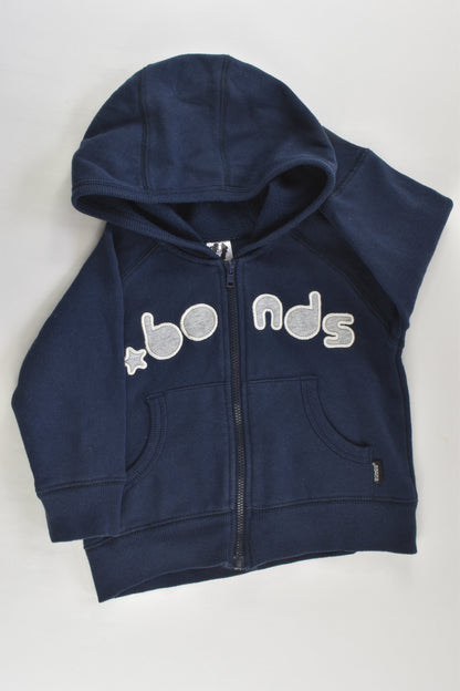Bonds Size 1 Zip Hooded Jumper