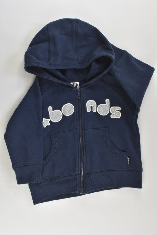Bonds Size 1 Zip Hooded Jumper