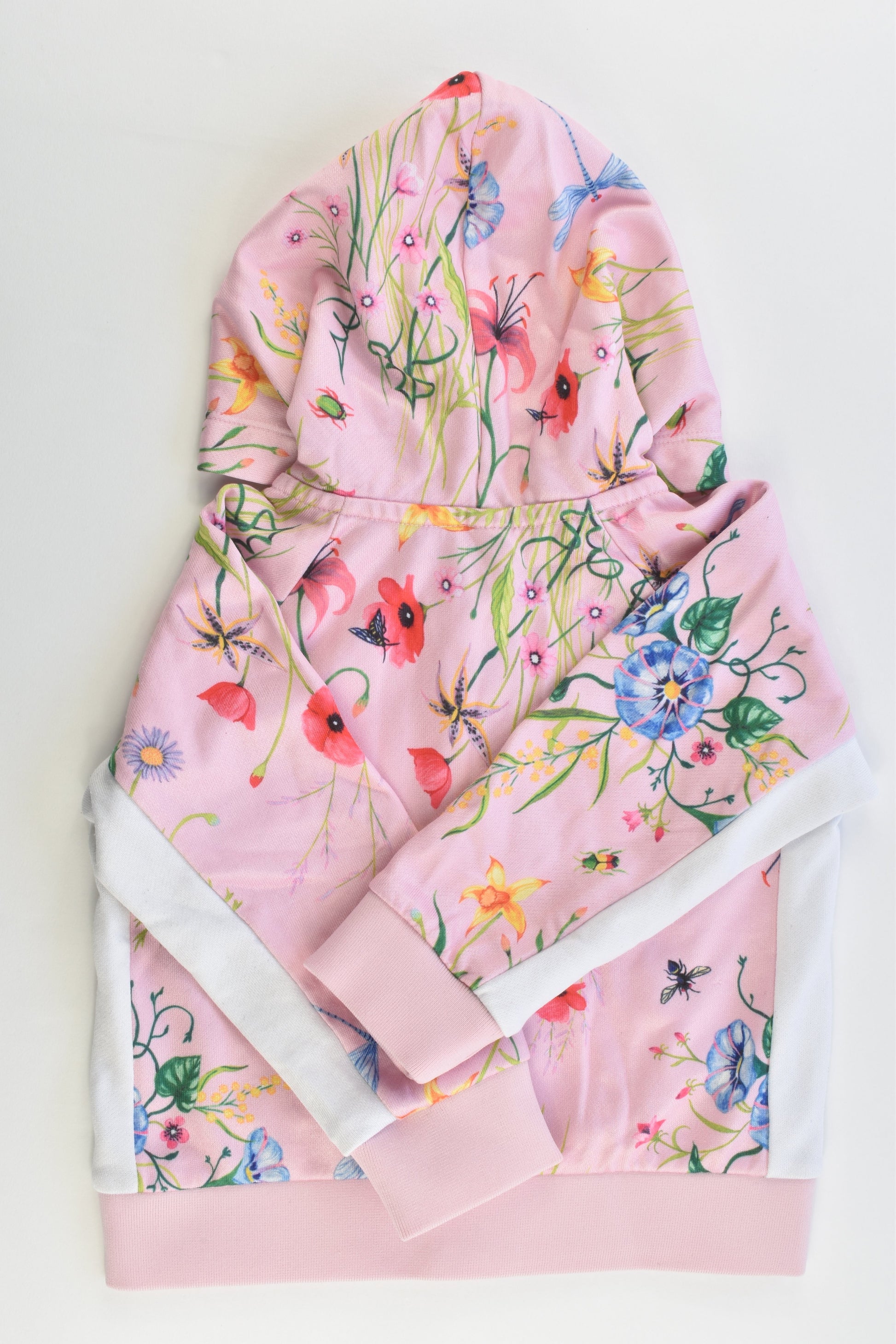 Bonds Size 2 (18-24 months) Floral Hooded Jumper