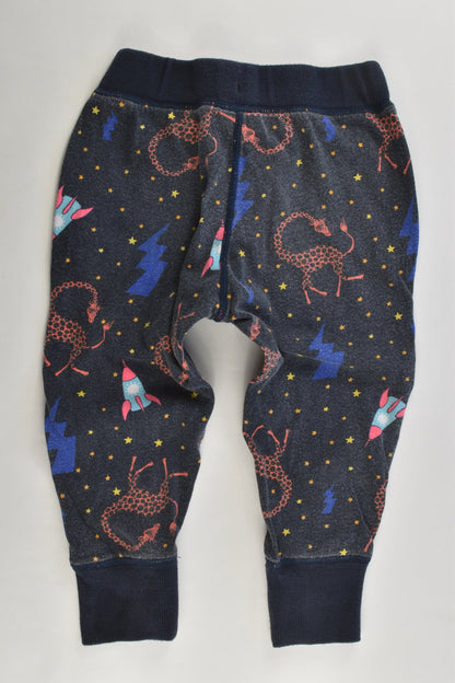 Bonds Size 2 (18-24 months) Giraffes in Space Pants