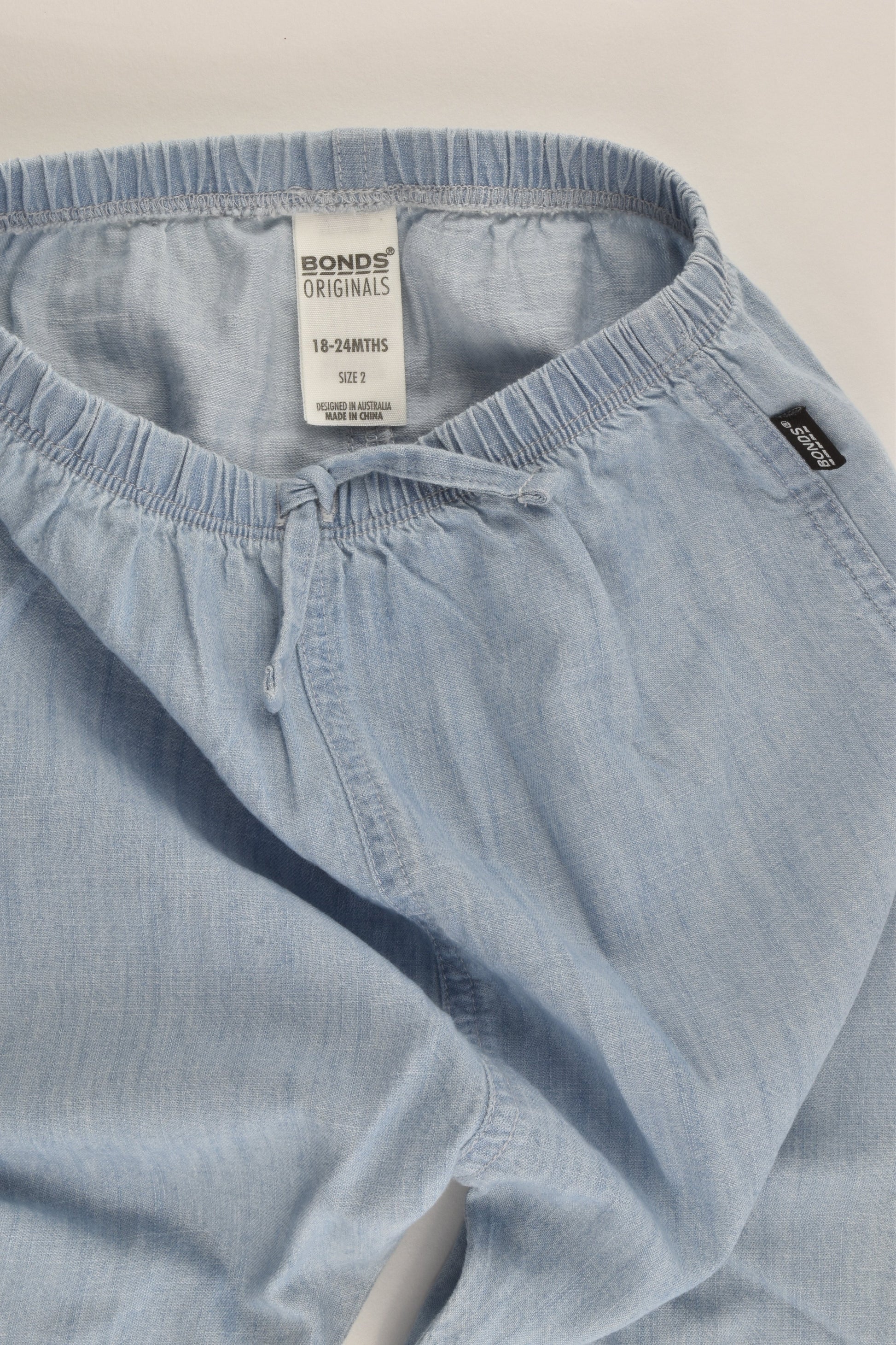 Bonds Size 2 (18-24 months) Lightweight Denim Pants