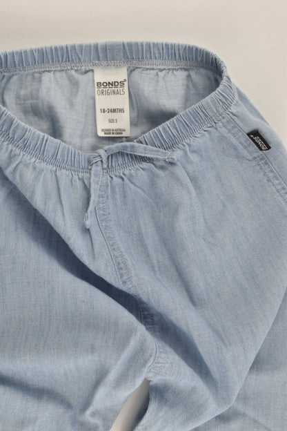 Bonds Size 2 (18-24 months) Lightweight Denim Pants