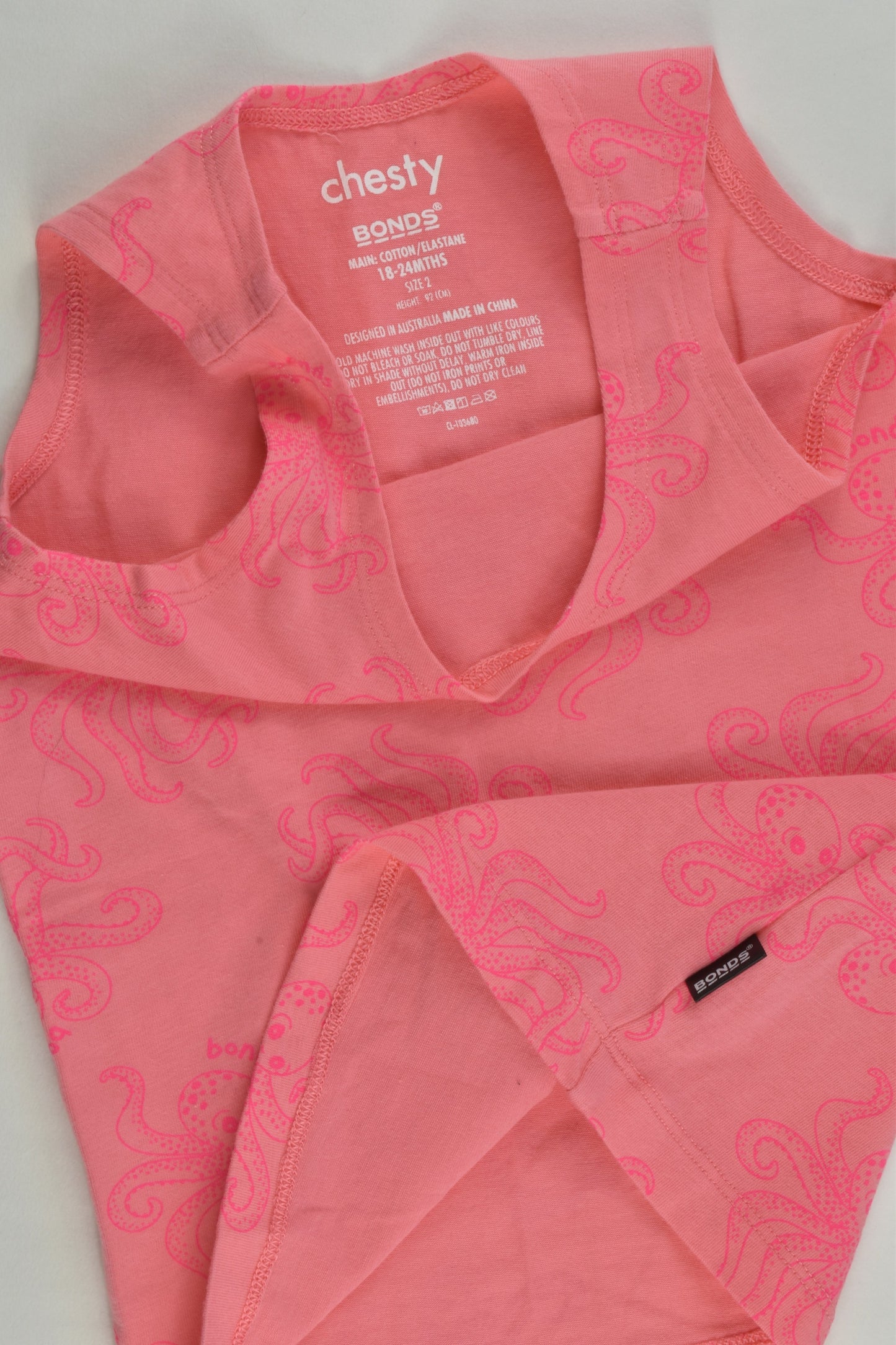 Bonds Size 2 (18-24 months) Octopus Chesty