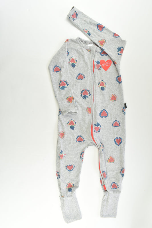 Bonds Size 2 Love Hearts Wondersuit