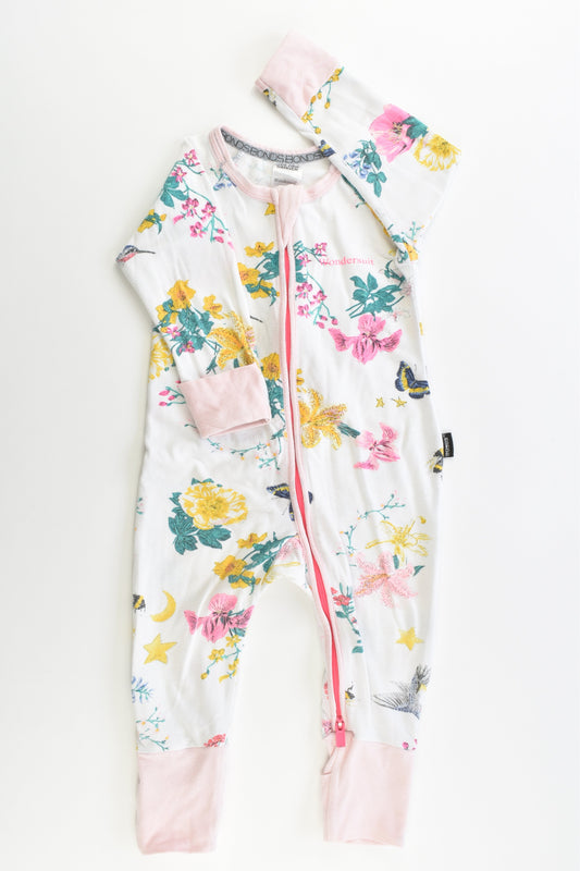 Bonds Size 3-6 months (00) Floral Wondersuit