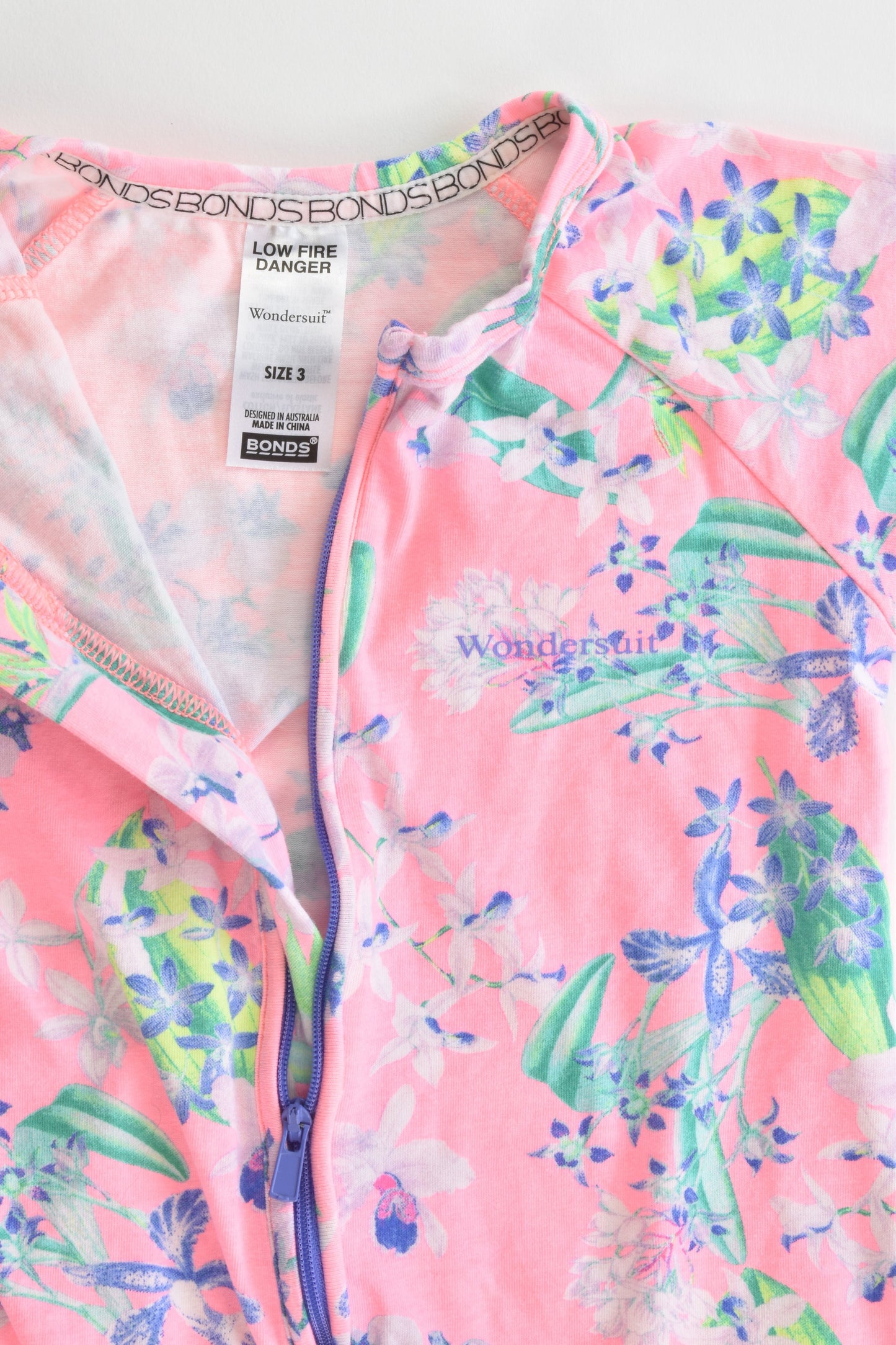 Bonds Size 3 Floral Wondersuit