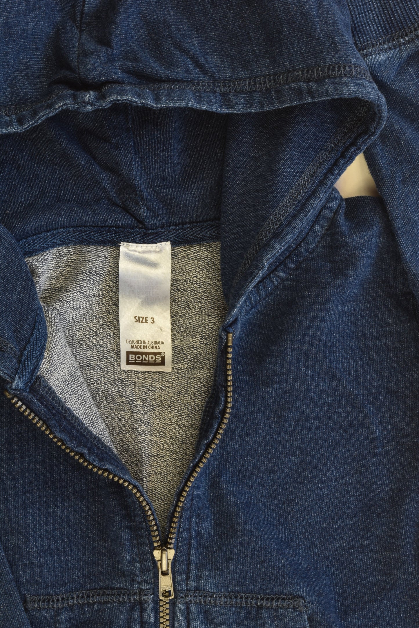 Bonds Size 3 Hooded Jumper with Zip