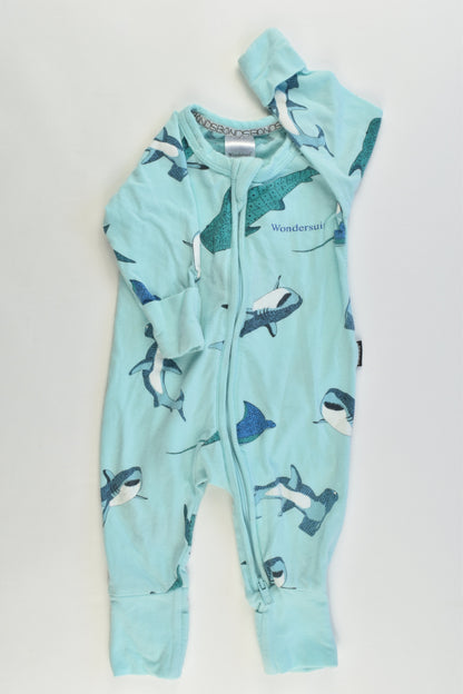 Bonds Size Newborn (0000) Sharks Wondersuit