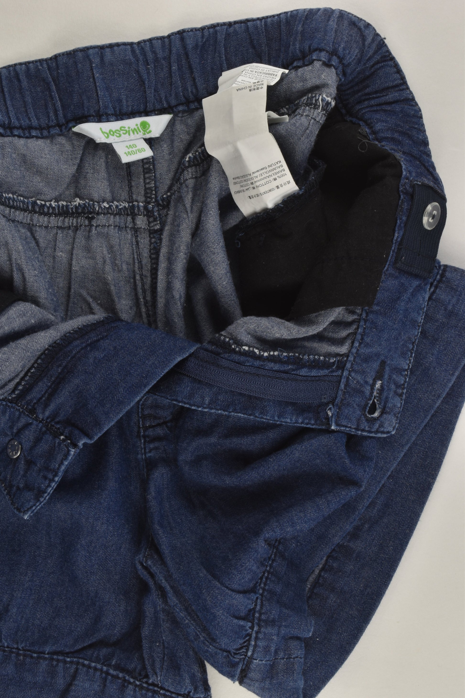 Bossini Size 10 (140 cm) Lightweight Denim Shorts