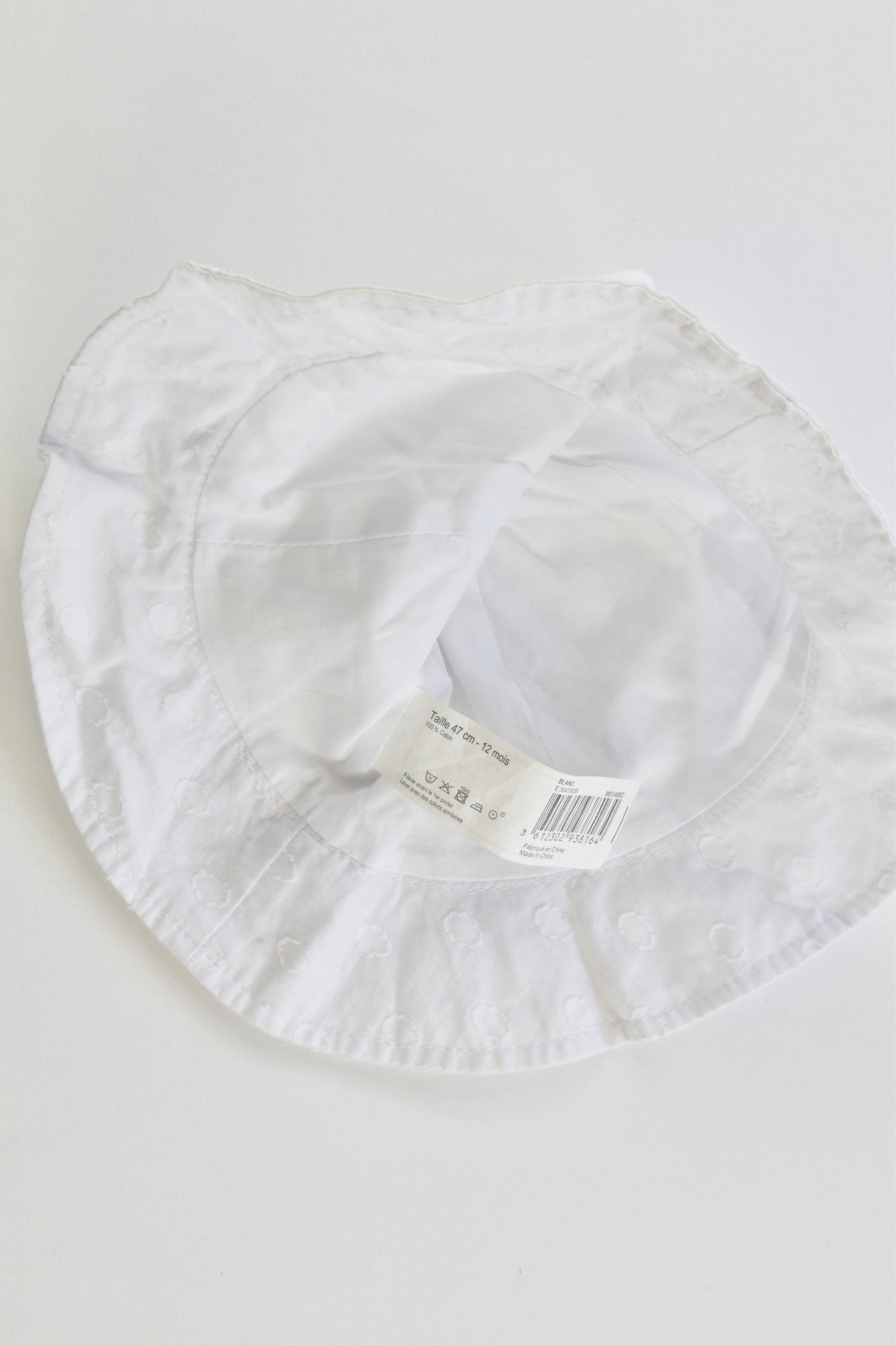 Bout'Chou (France) Size 0-1 (12 months) Lined Hat