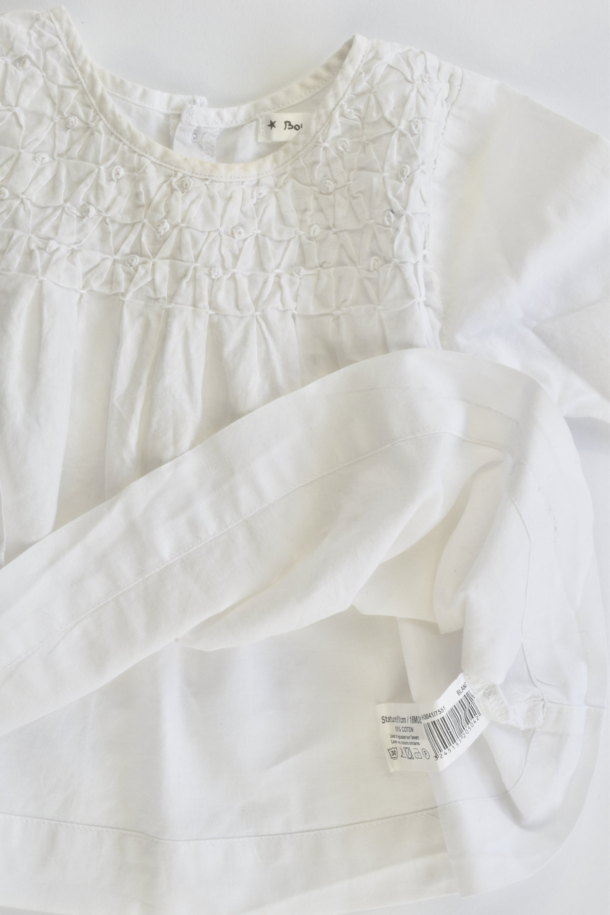 Bout'Chou (France) Size 0-1 (18 months, 81 cm) Blouse
