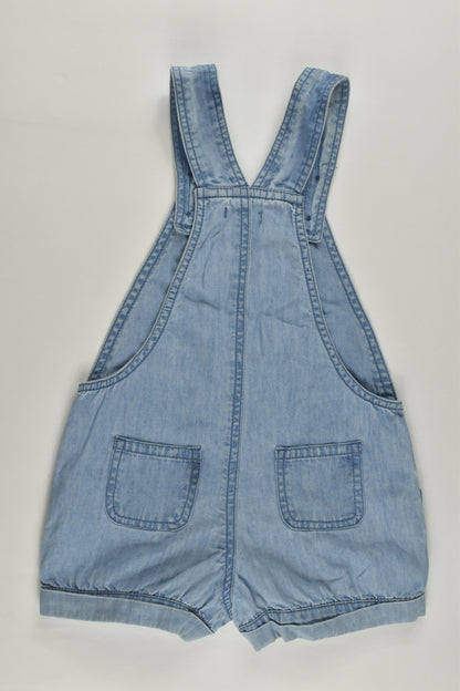 Bout'Chou (France) Size 0 (9 months, 71 cm) Lightweight Denim Short Overalls