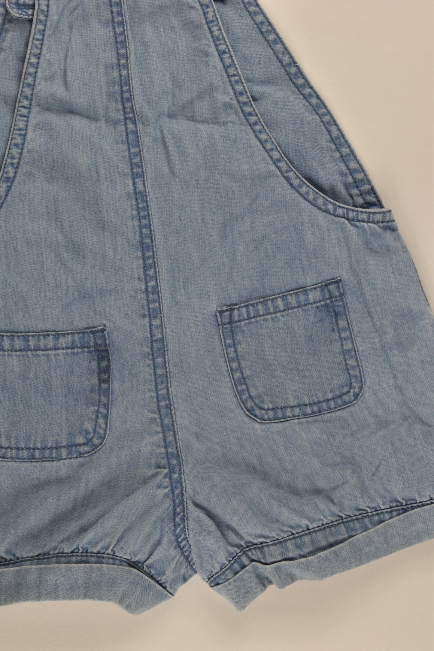 Bout'Chou (France) Size 0 (9 months, 71 cm) Lightweight Denim Short Overalls