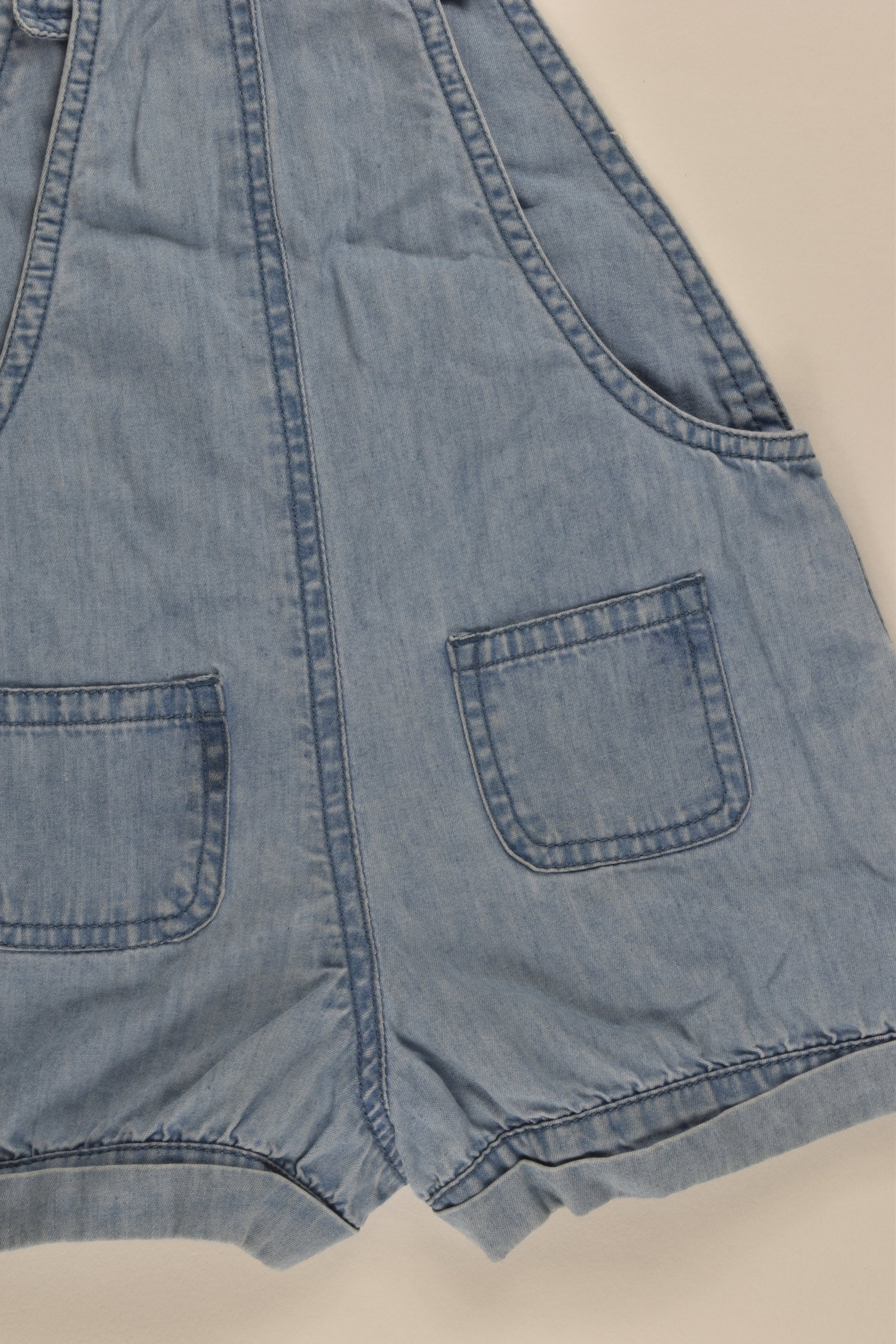 Bout'Chou (France) Size 0 (9 months, 71 cm) Lightweight Denim Short Overalls