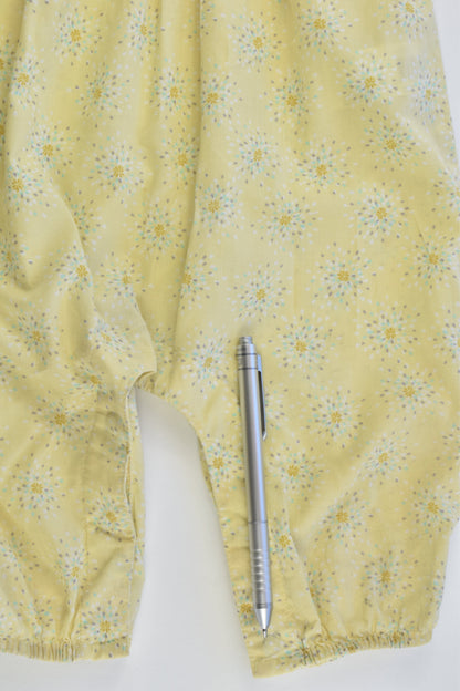 Bout'Chou (France) Size 00 (6 months, 67 cm) Flowers Playsuit