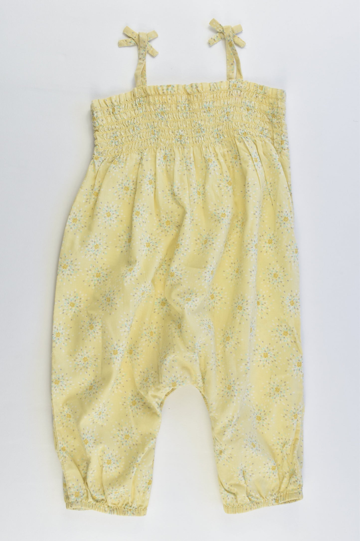 Bout'Chou (France) Size 00 (6 months, 67 cm) Flowers Playsuit