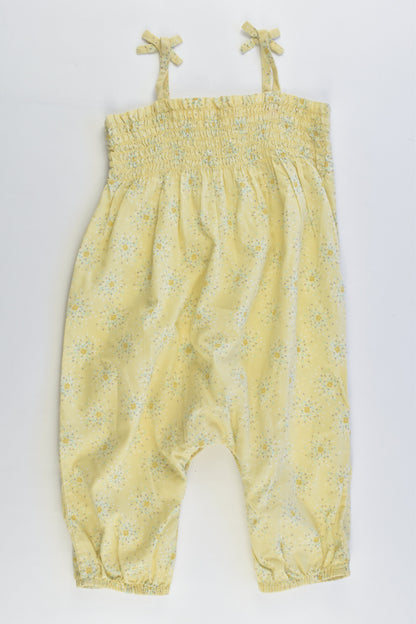 Bout'Chou (France) Size 00 (6 months, 67 cm) Flowers Playsuit