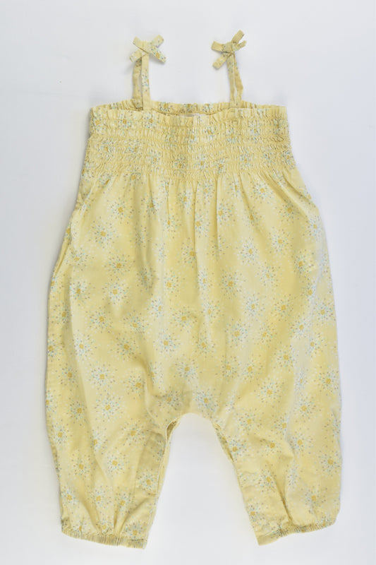 Bout'Chou (France) Size 00 (6 months, 67 cm) Flowers Playsuit