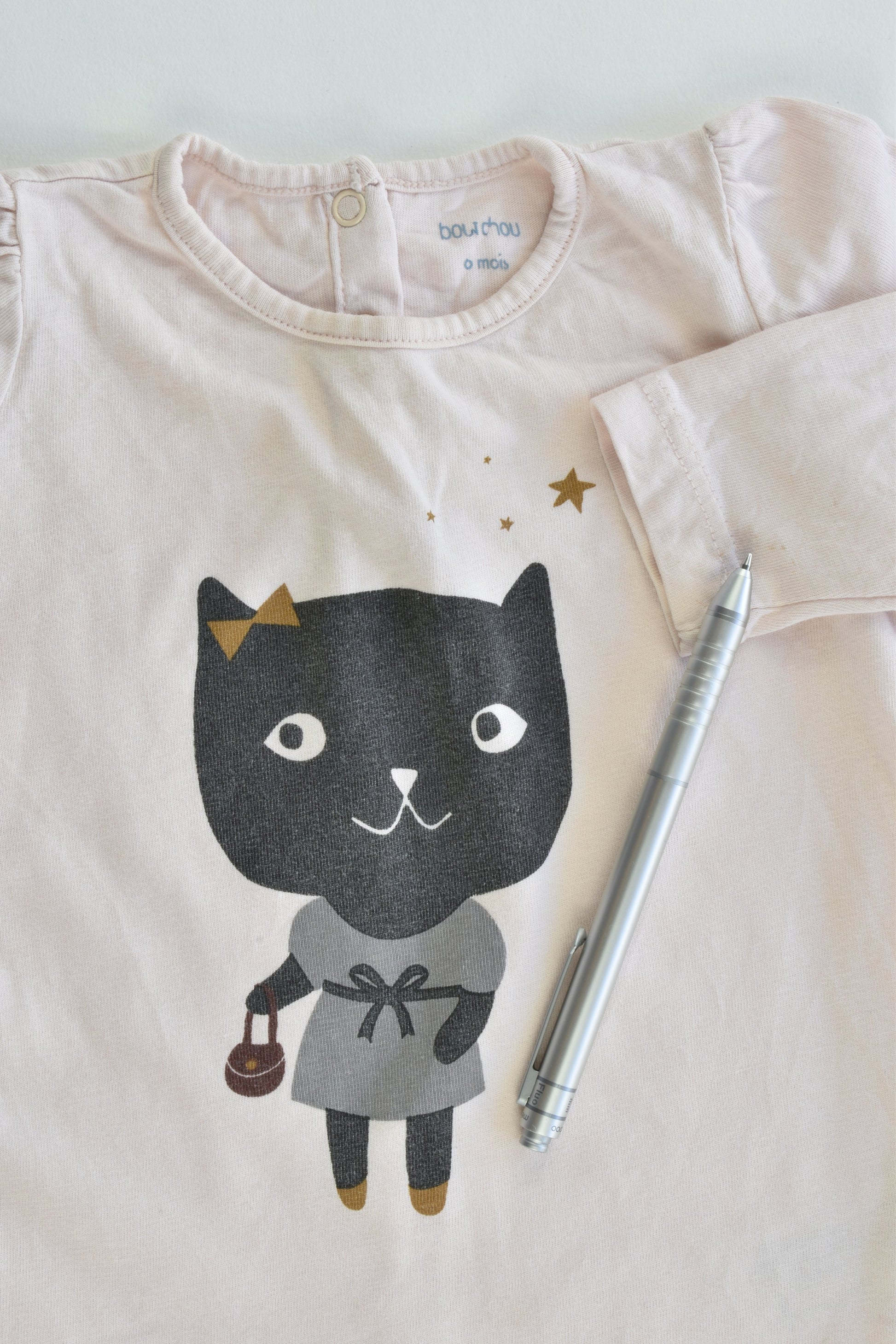 Bout'Chou (France) Size 00 (6 months) Cat Top