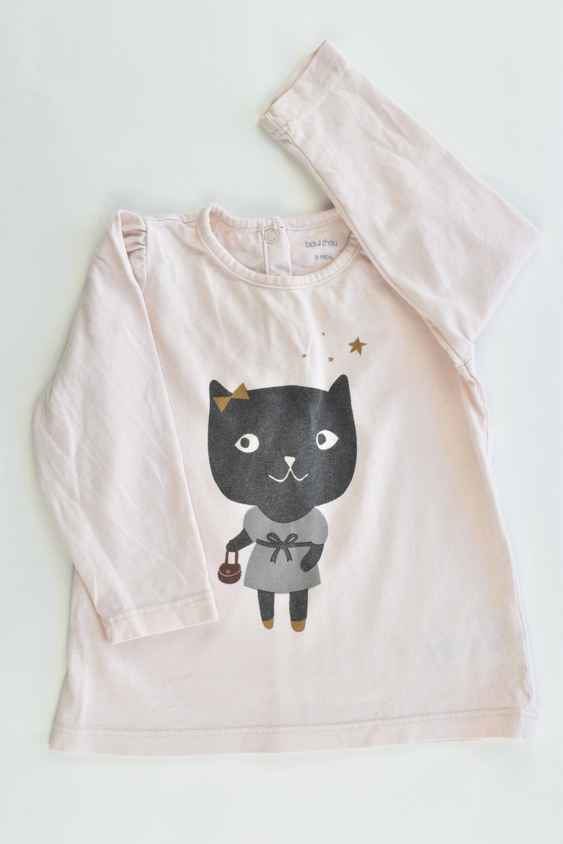 Bout'Chou (France) Size 00 (6 months) Cat Top