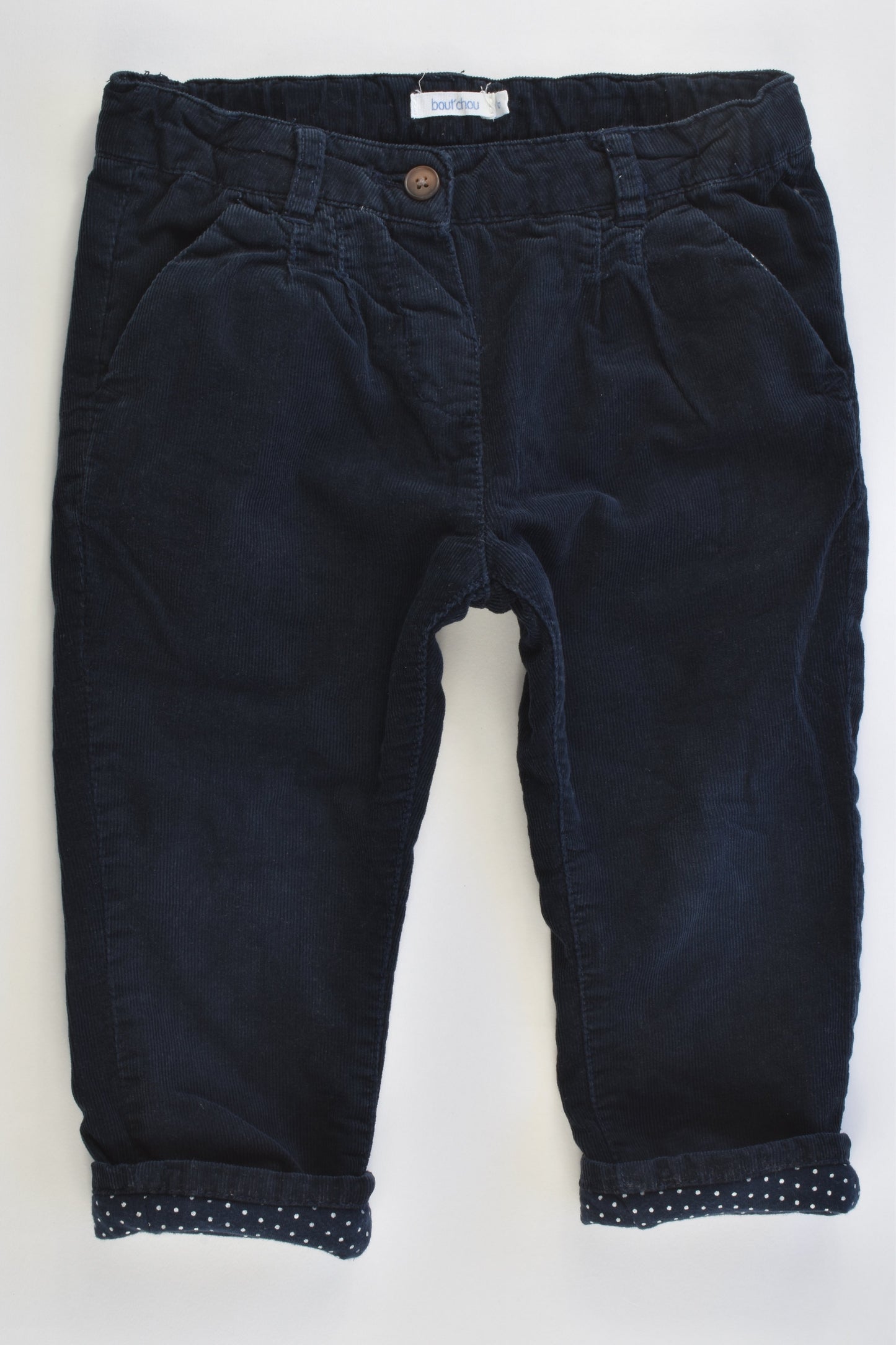 Bout'Chou (France Size 1 (18 months, 81 cm) Lined Soft Cord Pants