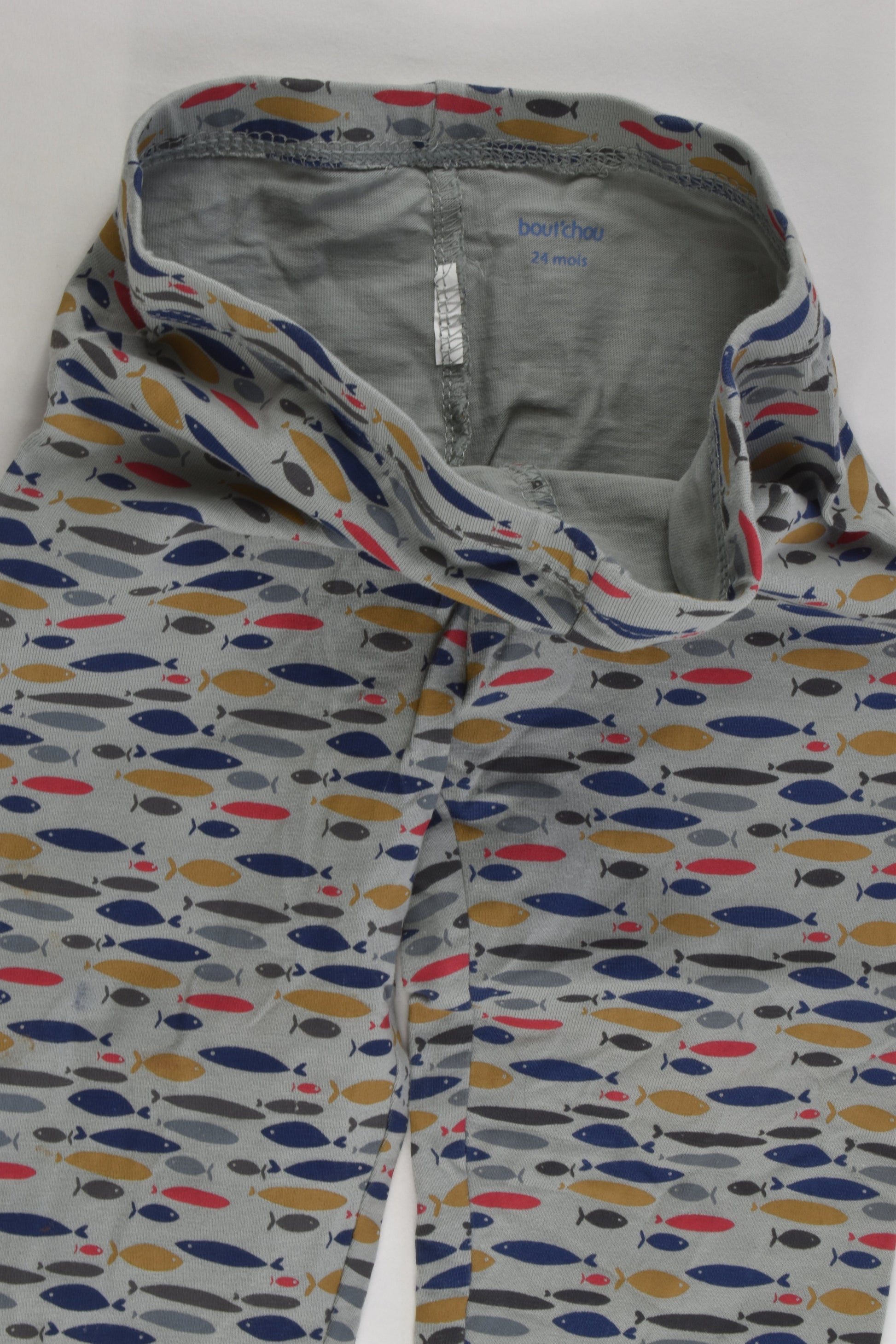 Bout'Chou (France) Size 1-2 (24 months, 86 cm) Fish Leggings