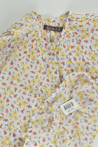 Bout'Chou (France) Size 1-2 (24 months, 86 cm) Floral Blouse