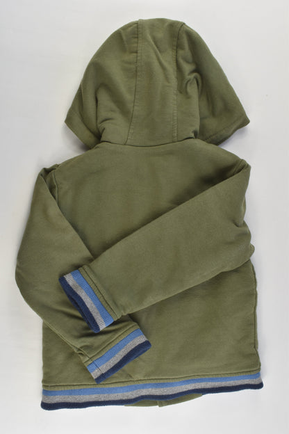 Bout'Chou (France) Size 1-2 (24 months) Warm Hooded Jumper with Fluffy Lining