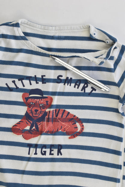 Bout'Chou (France) Size 2-3 (36 months) "Little Smart Tiger" Striped Top