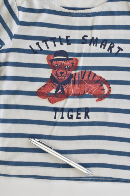 Bout'Chou (France) Size 2-3 (36 months) "Little Smart Tiger" Striped Top