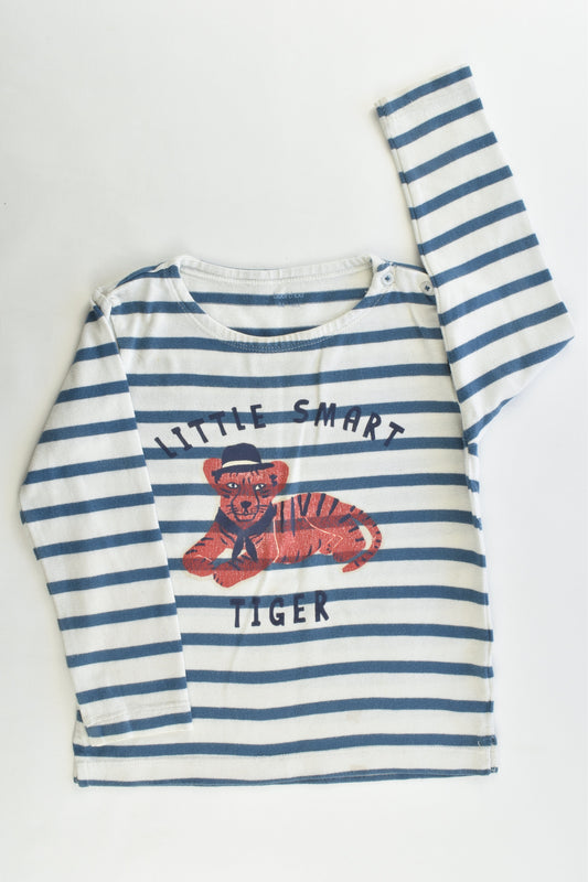 Bout'Chou (France) Size 2-3 (36 months) "Little Smart Tiger" Striped Top