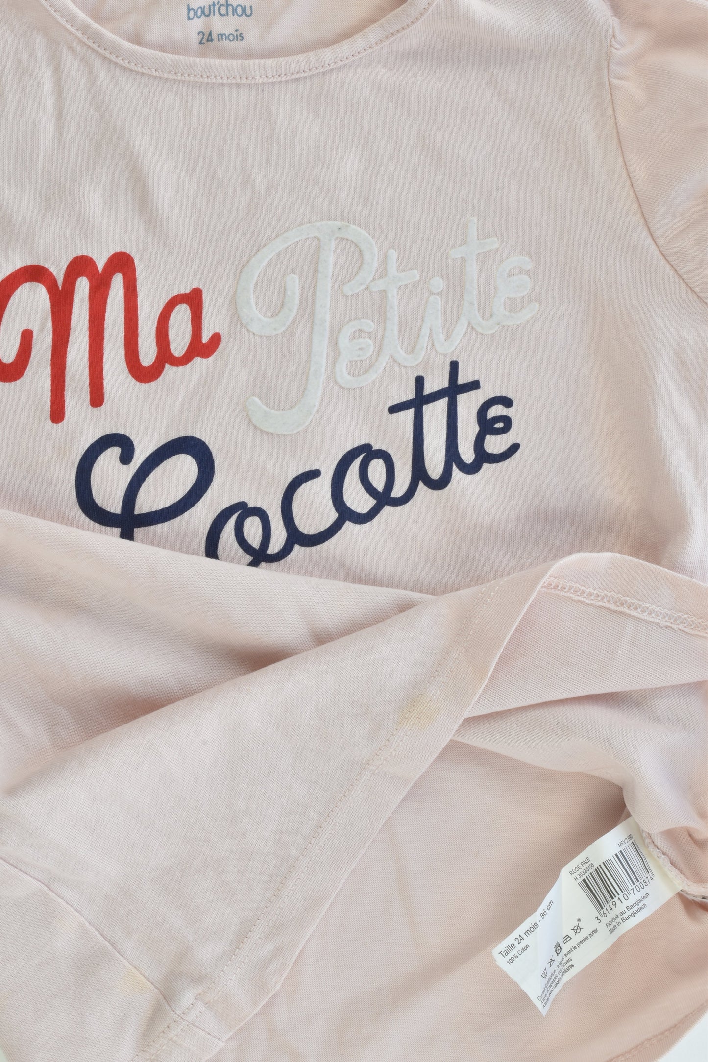 Bout'chou (France) Size 24 months (86 cm) "Ma Petite Cocotte" T-shirt