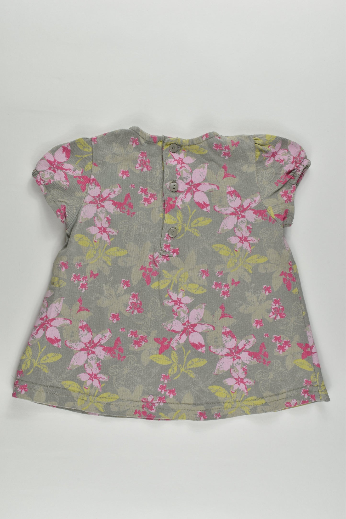Brand Unknown (France) Size 0-1 (12 months) Floral Blouse/Tunic