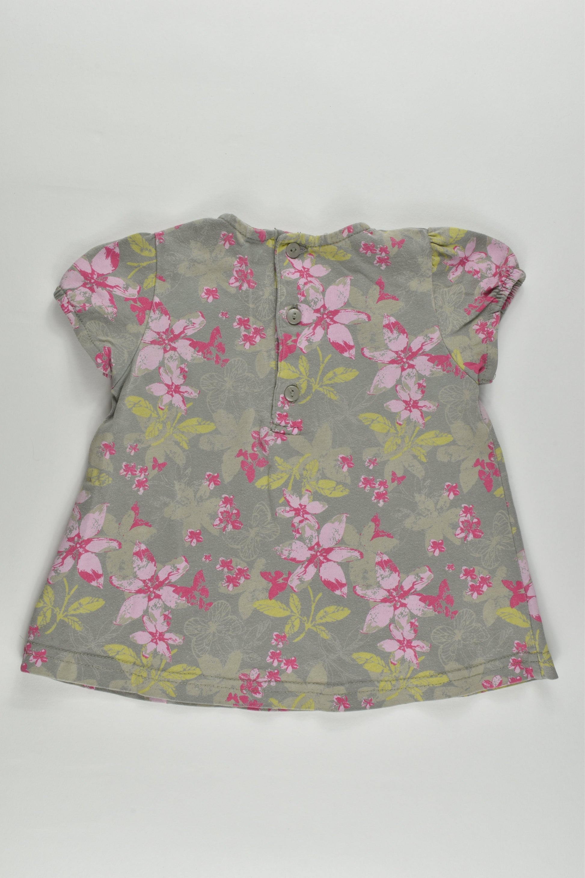 Brand Unknown (France) Size 0-1 (12 months) Floral Blouse/Tunic
