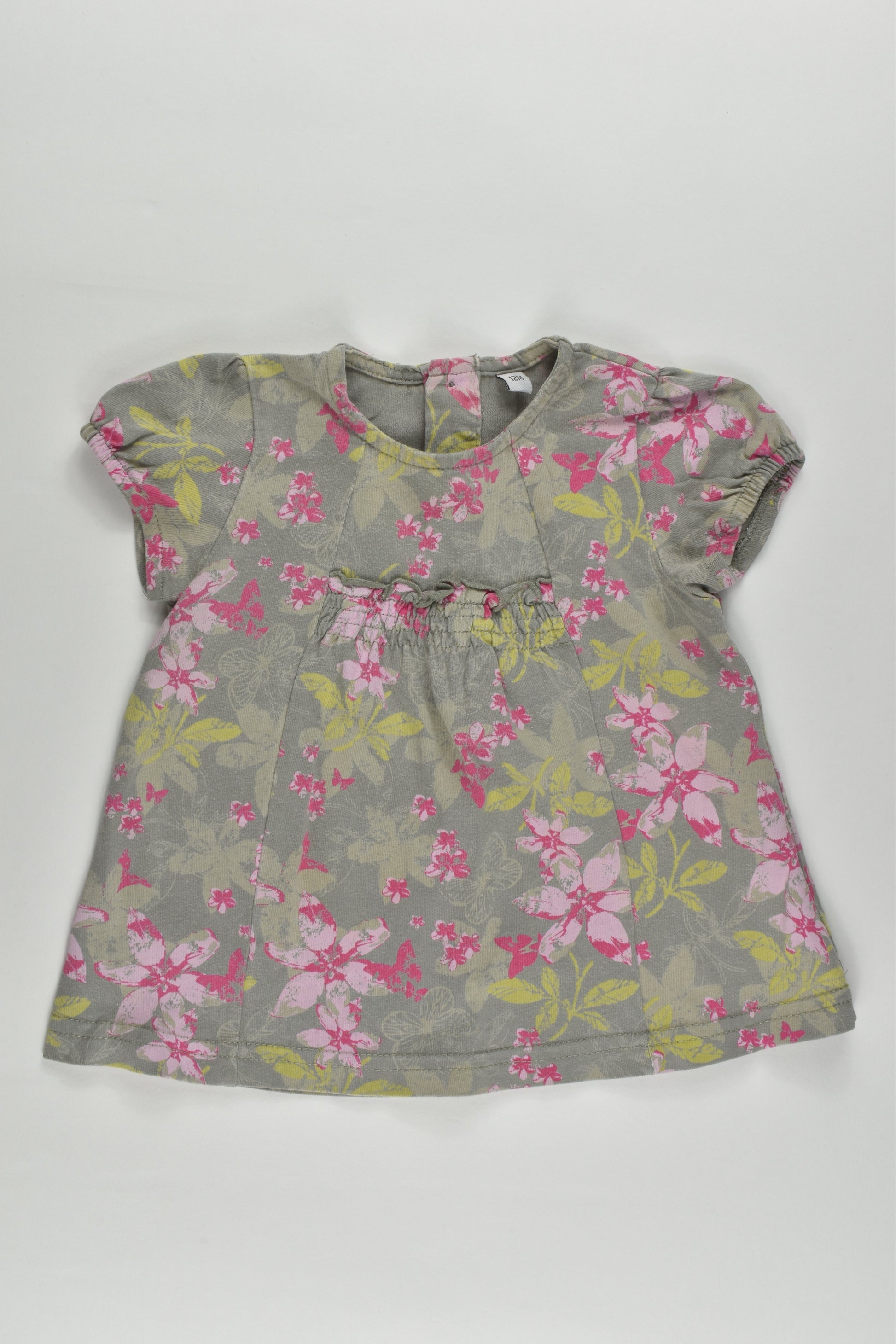 Brand Unknown (France) Size 0-1 (12 months) Floral Blouse/Tunic