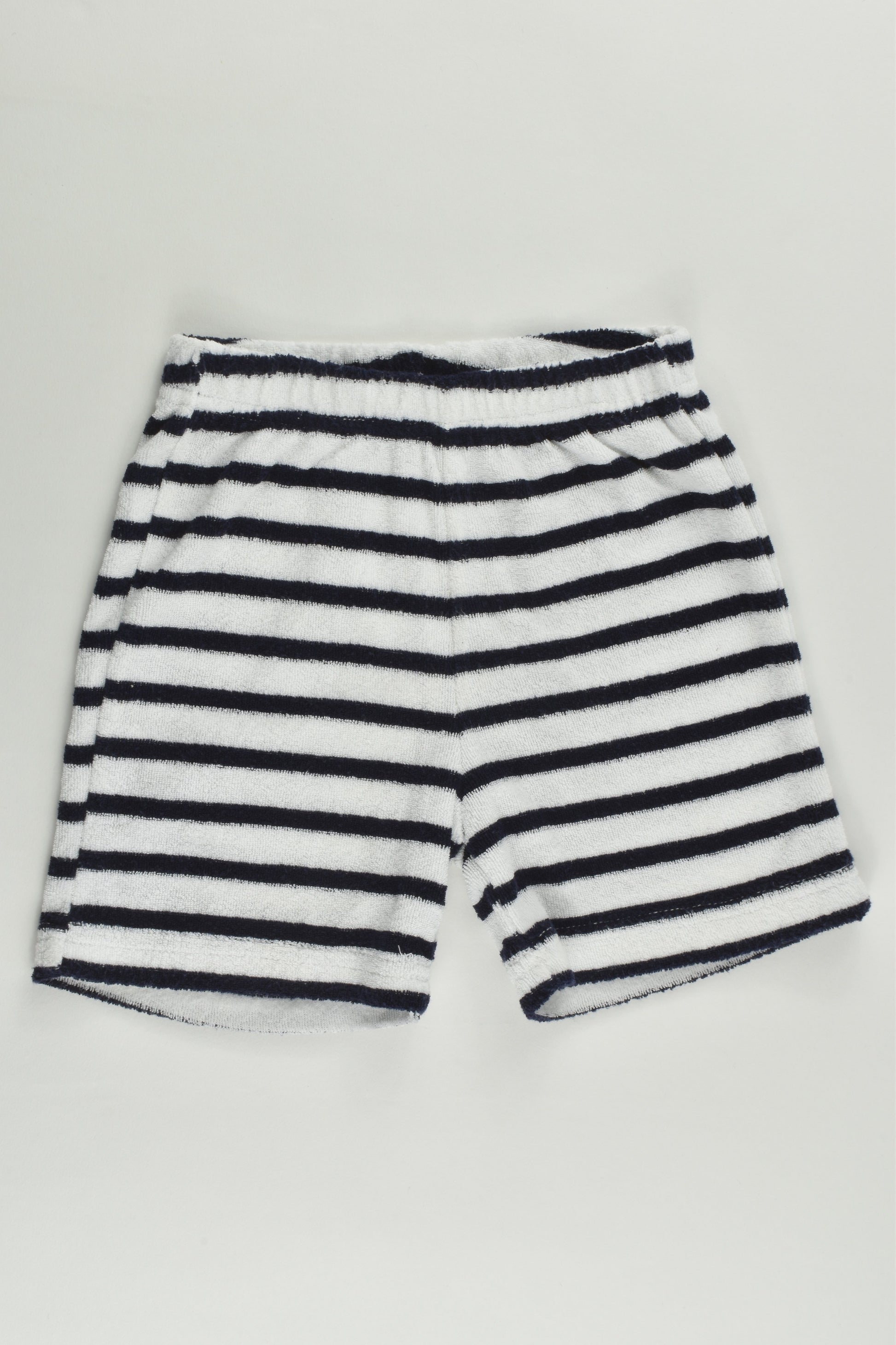 Brand Unknown (France) Size 0 (12 months, 74 cm) Striped Terry Shorts