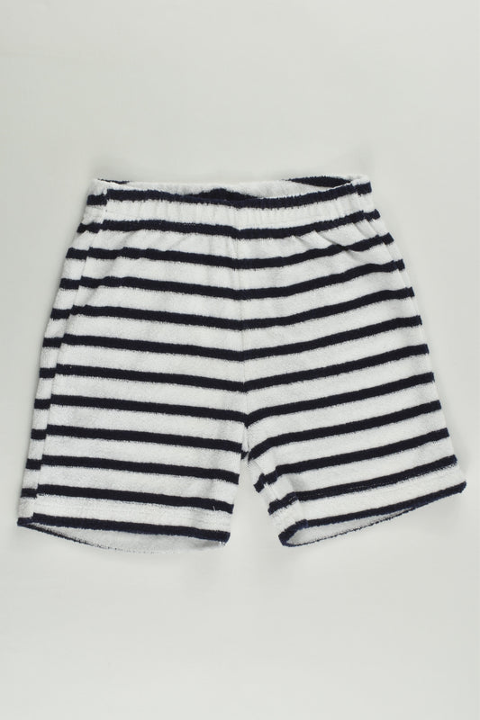 Brand Unknown (France) Size 0 (12 months, 74 cm) Striped Terry Shorts