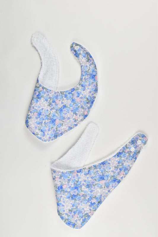 Brand Unknown One Size Bandana Bib x2