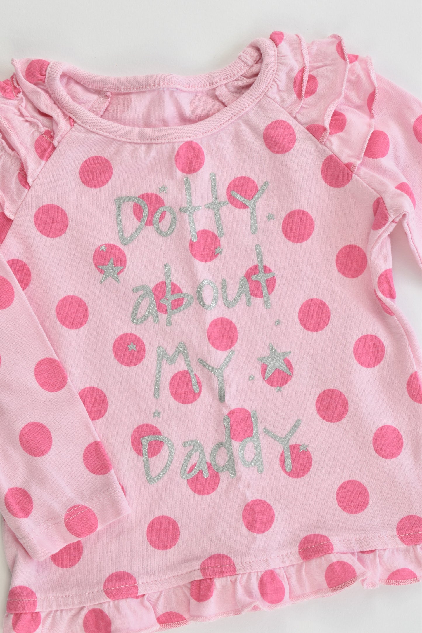 Brand Unknown Size 0 'Dotty About My Daddy' Top