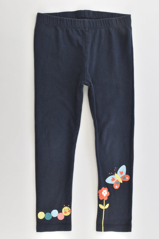 Brand Unknown Size 1-2 Caterpillar and Butterfly Leggings