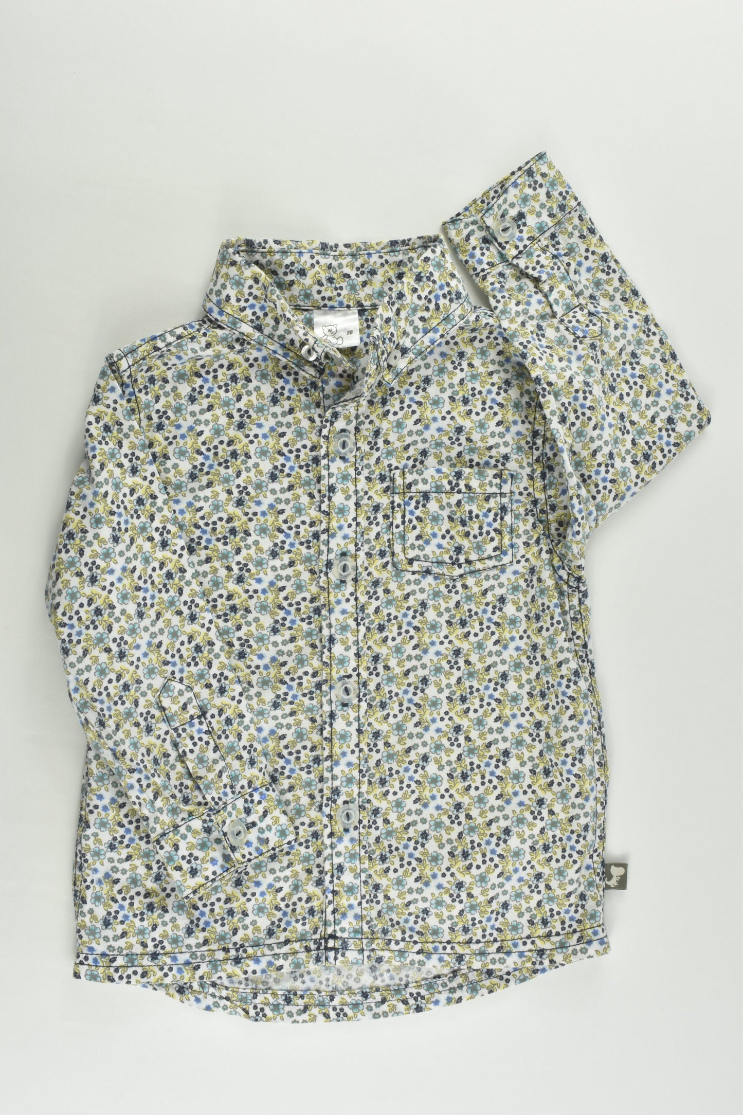 Brand Unknown Size 1 (86 cm) Floral Collared Shirt
