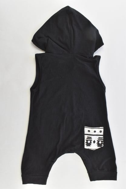 Brand Unknown Size 1 "Don't Touch the Hair" Hooded Playsuit