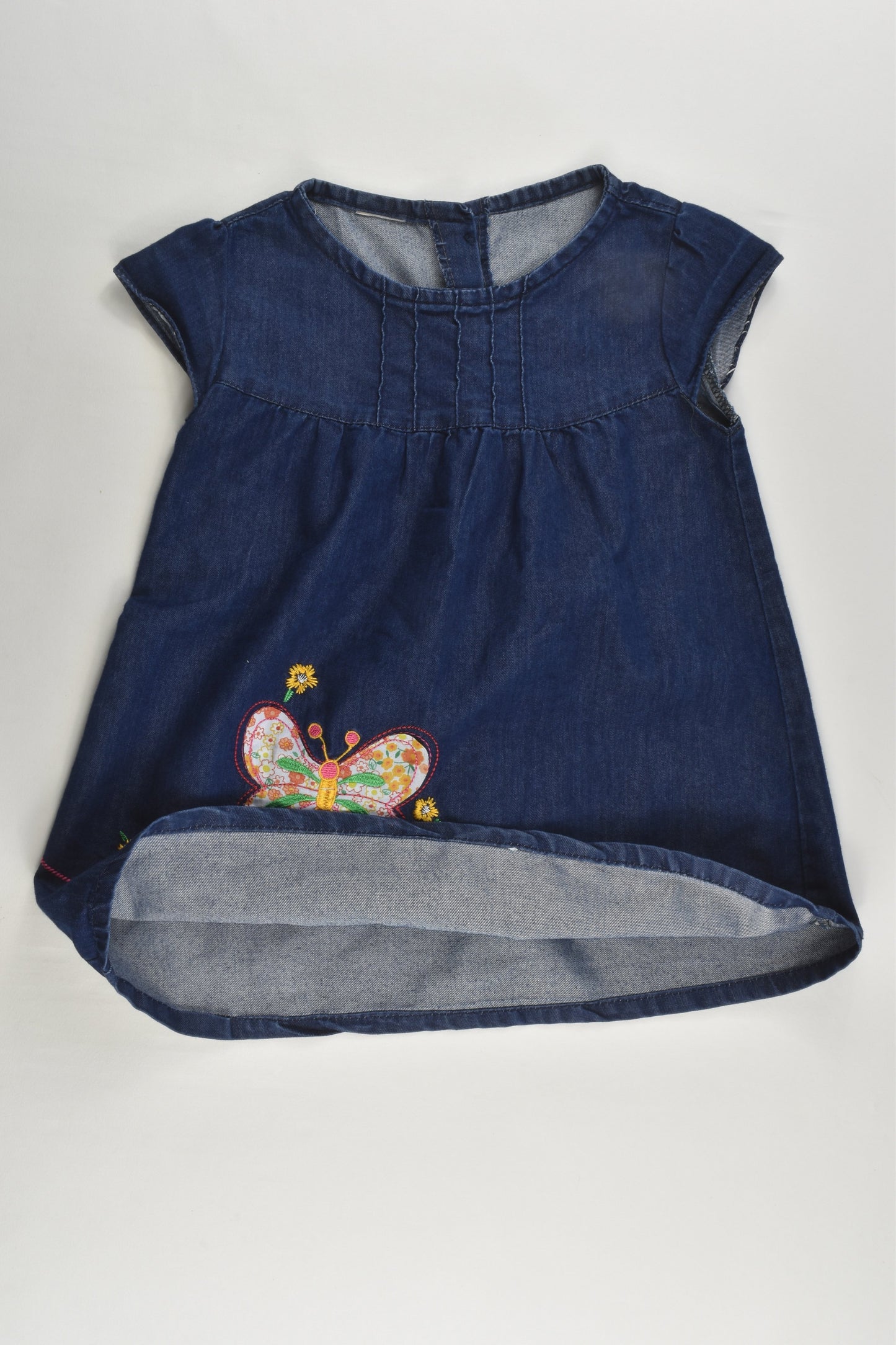 Brand Unknown Size 1 Lightweight Butterfly Denim Dress