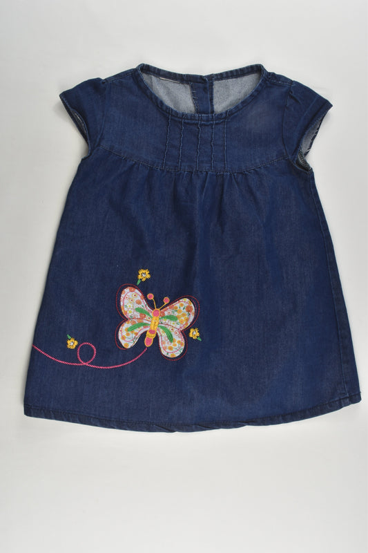 Brand Unknown Size 1 Lightweight Butterfly Denim Dress