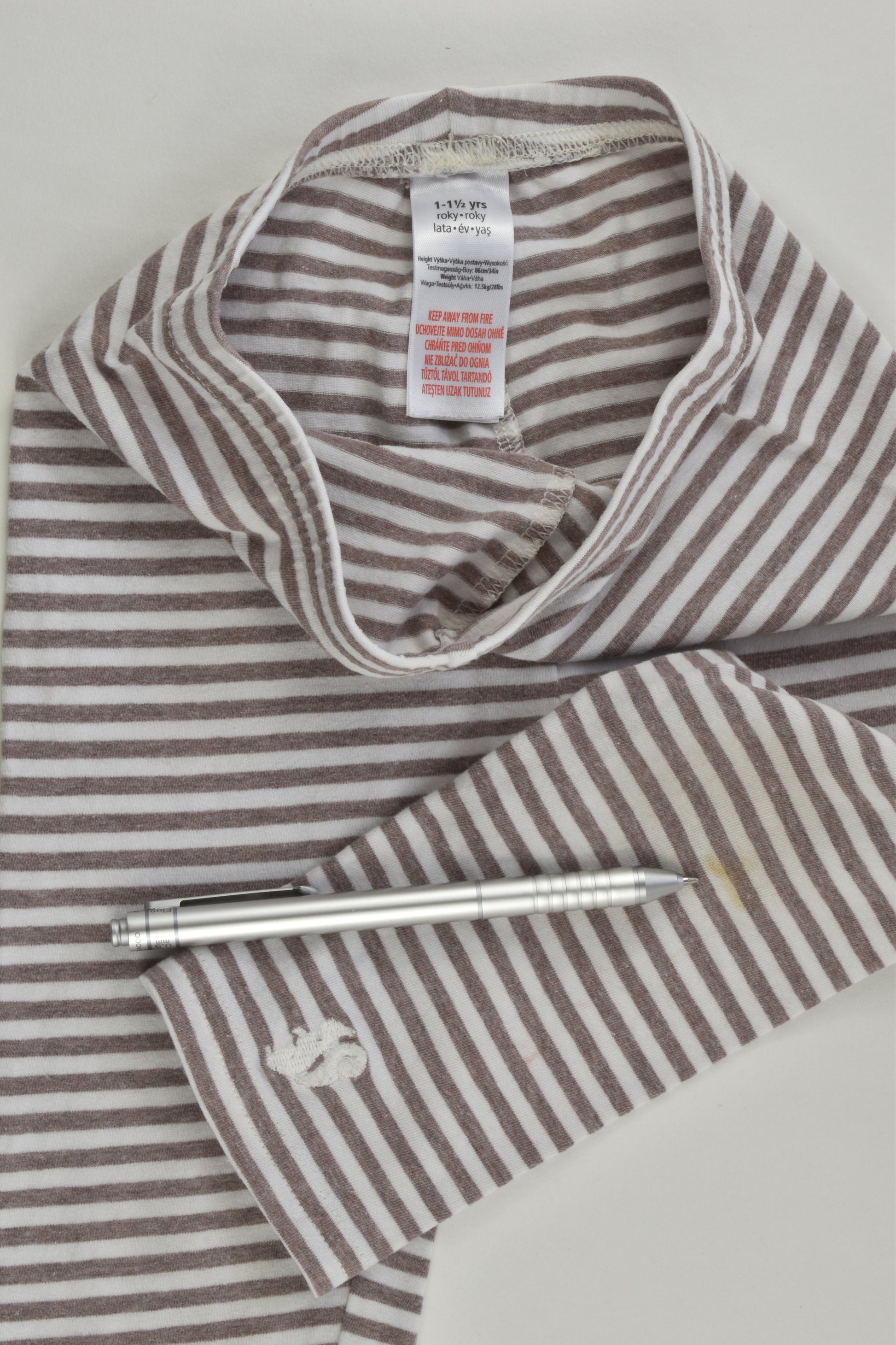 Brand Unknown Size 1 Striped Squirrel Leggings